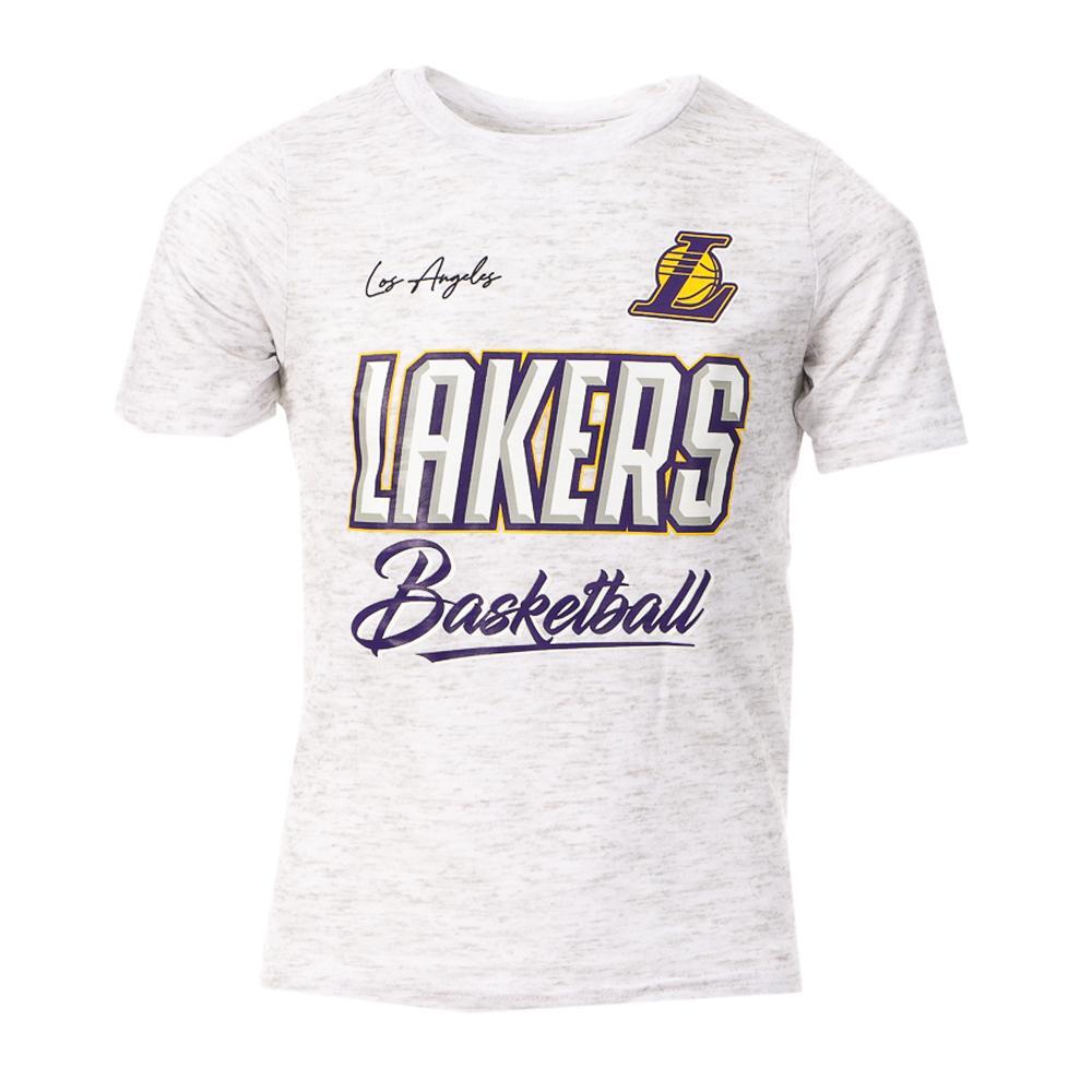 Los Angeles Lakers T-shirt Gris Garçon NBA Court Vs Track 2/3