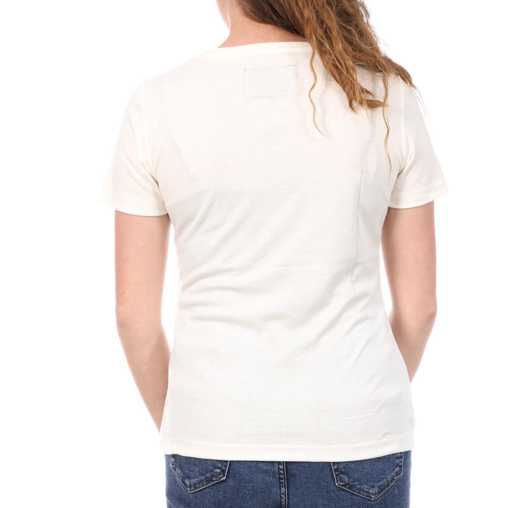 Le Coq Sportif Damen T-Shirt Crème Coq Marshmallow 3/5