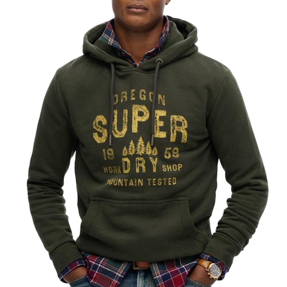 Sudadera de Hombre Superdry Workwear Verde Oliva 2/3