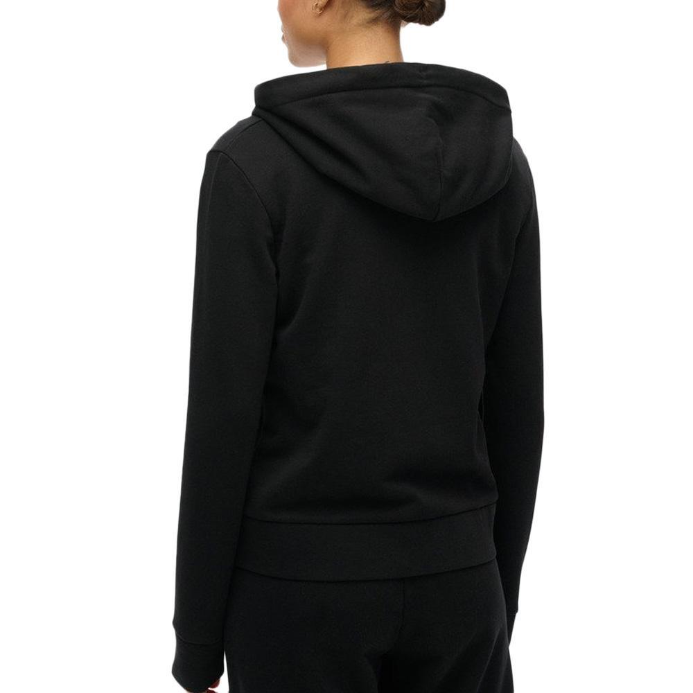 Sudadera con Capucha y Cremallera Negra Superdry para Mujer 3/3