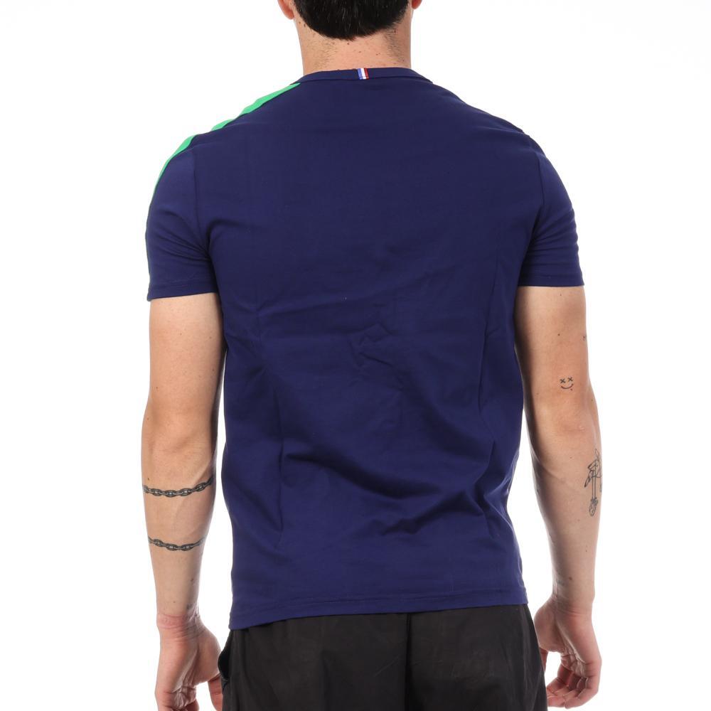Le Coq Sportif Herren T-Shirt Marineblau Intense 3/4