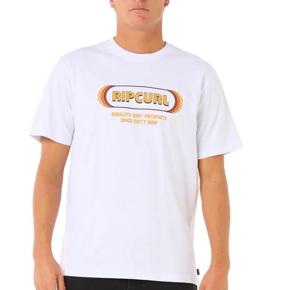 T-Shirt Uomo Rip Curl Surf Revival Bianco 2/5