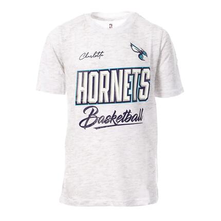 NBA Charlotte Hornets Jungen T-Shirt Grau/Lila/Blau