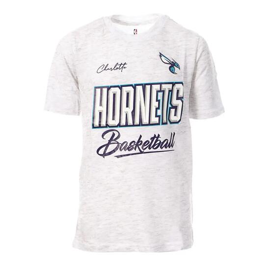 NBA Charlotte Hornets Jungen T-Shirt Grau/Lila/Blau