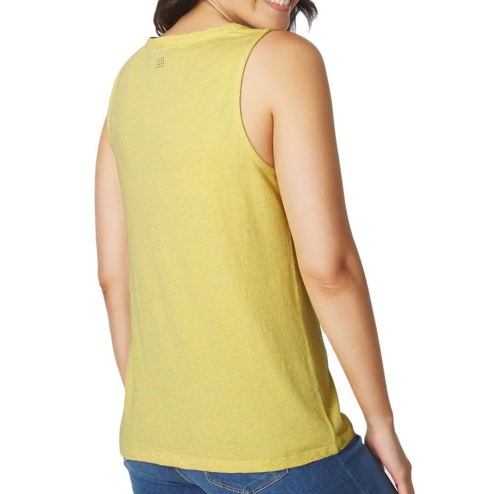 Camiseta sin mangas amarilla para mujer TBS ADINADEBP 3/5