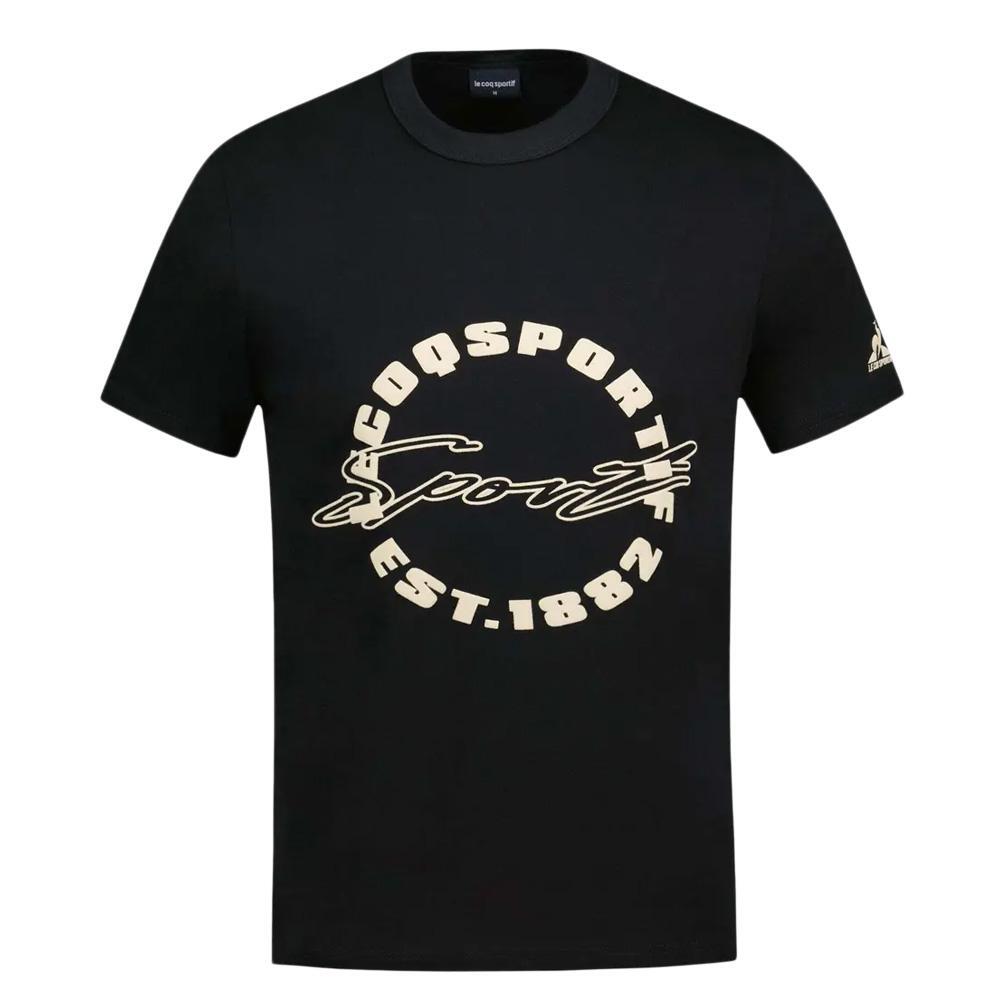 Men's Le Coq Sportif Contemporary N°1 Black T-Shirt