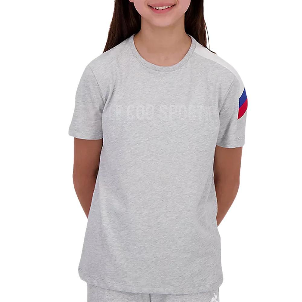 Le Coq Sportif Girls' N°1 Chiné Grey T-Shirt