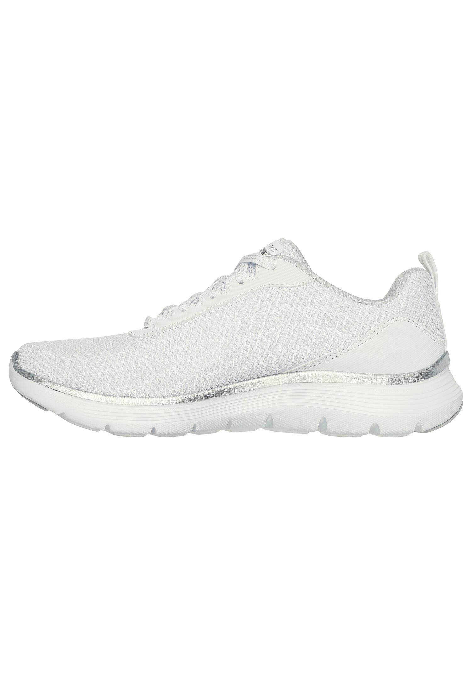 Skechers Damen Flex Appeal 5.0 Uptake Sneaker 150206 WSL White Silver 4/15