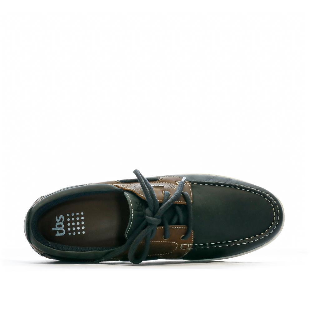Zapatos náuticos de hombre TBS MATBOAT azul marino/marrón 5/7