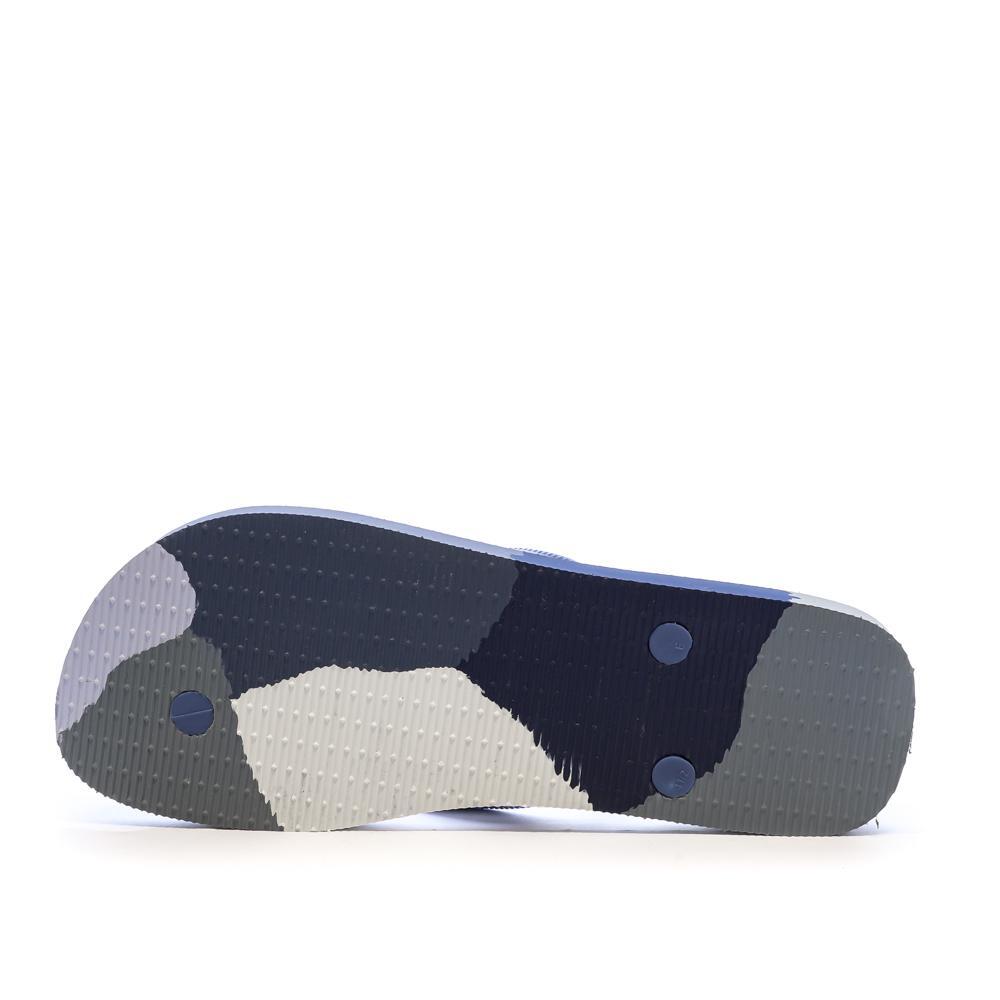 Chanclas Havaianas Logomania Azul Marino/Gris para Hombre 3/4