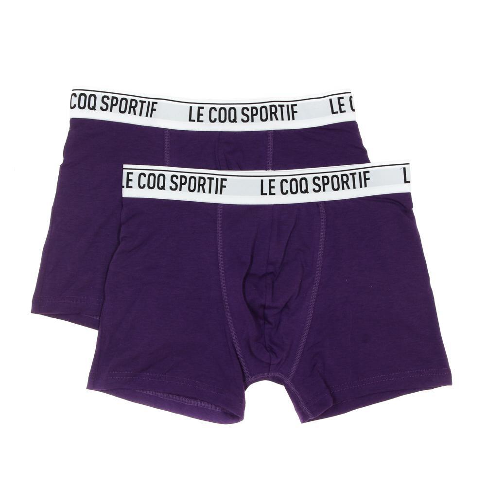 Le Coq Sportif Camuset Sport Boxershorts Herren, 2er Pack, Violett 2/3