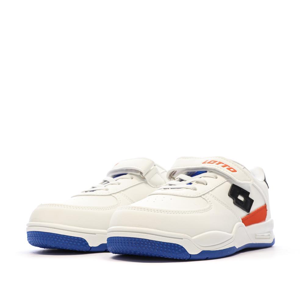 Zapatillas Lotto Verona para niño - Blanco, Negro y Rojo 7/7