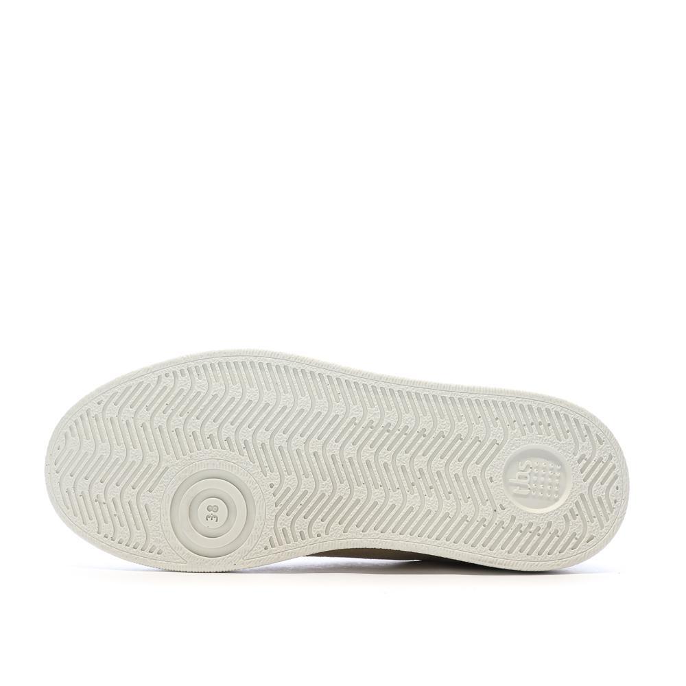 Baskets - sport - femme - cuir lacets - felicie - beige métallisé 6/7