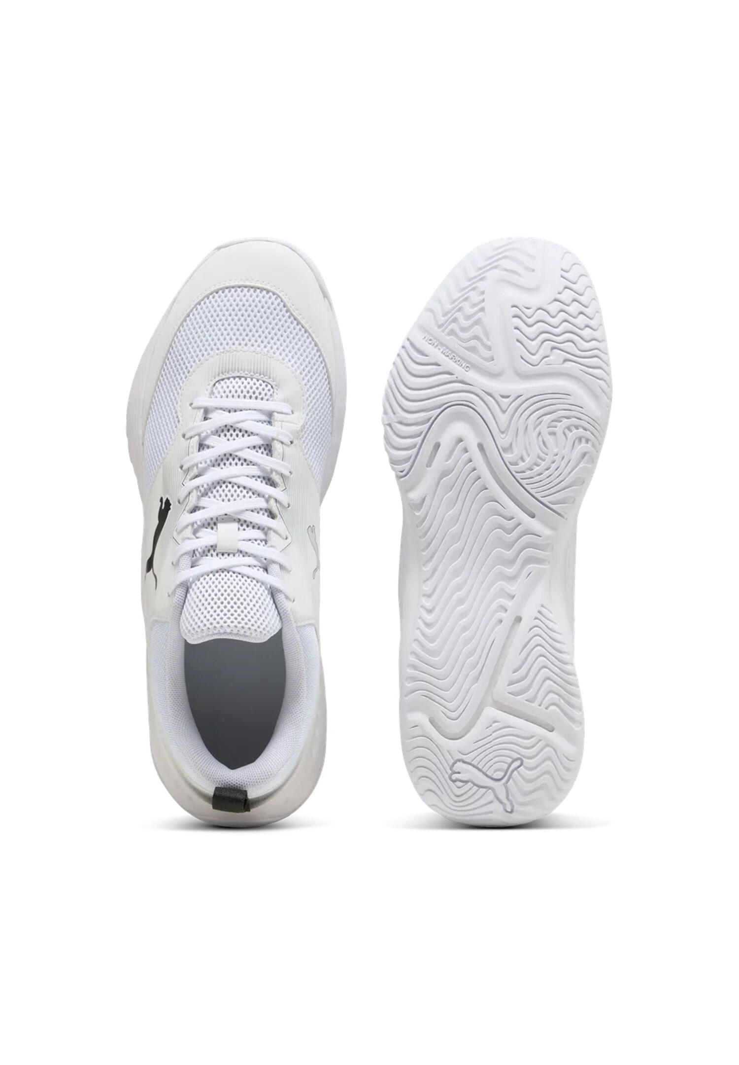 Puma VARION 3 Indoor Unisex Hallenschuhe Sneaker Schnürschuh 109096 02 White 3/15