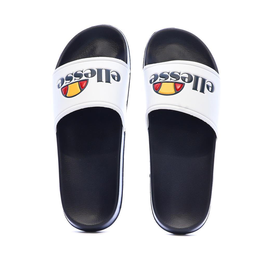 Ellesse Eric Badeschlappen für Herren, Weiß/Marine 4/4