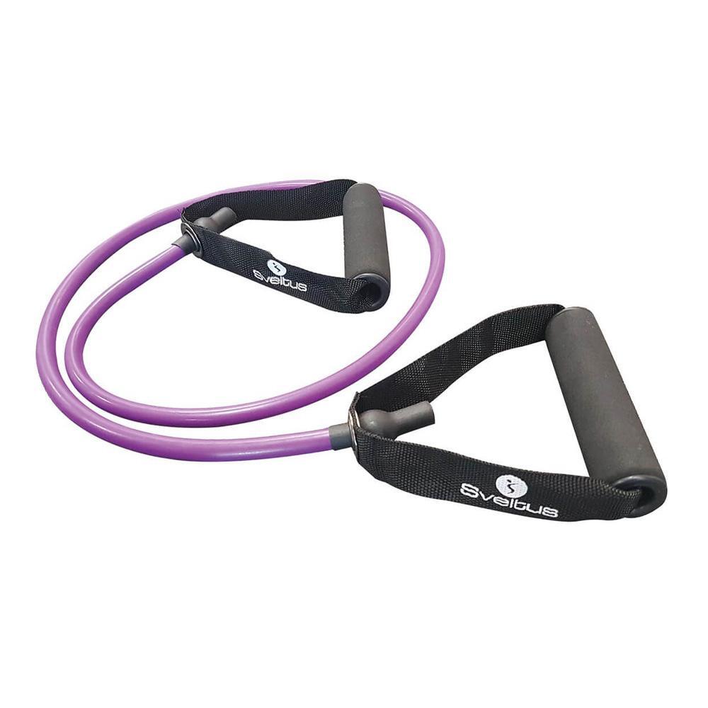 Cinta Elástica de Resistencia Media para Fitness, Morada 2/2