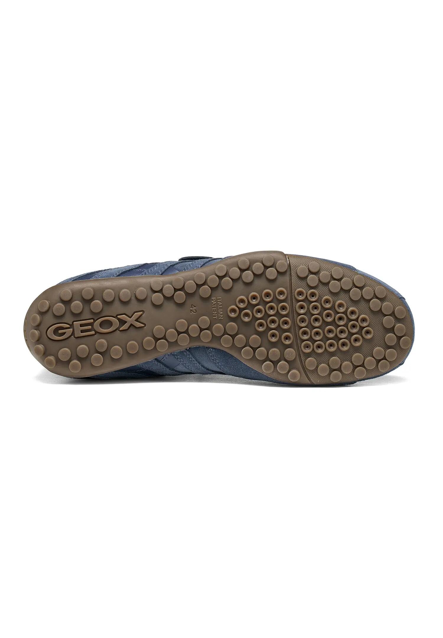 Geox SNAKE Herren Leder Sneaker U66NVA 022BC C4007 Schnürschuh dunkelblau 6/6