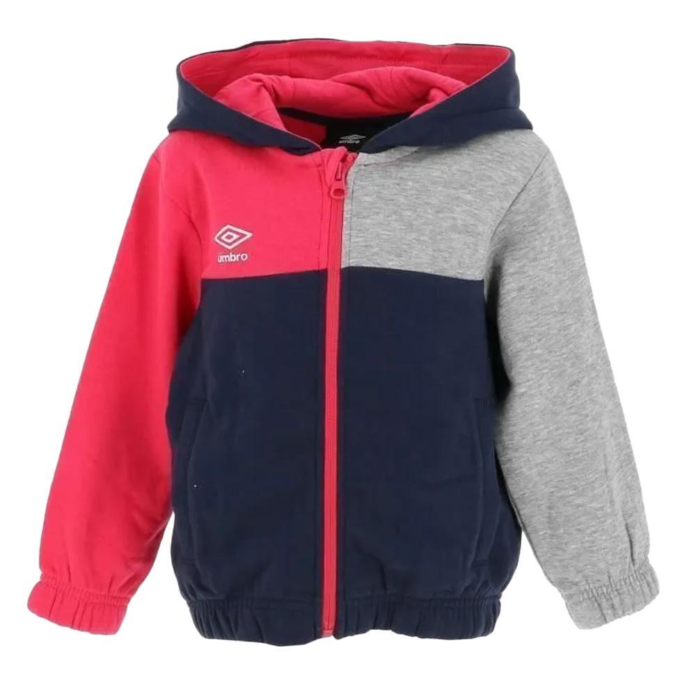 Sudadera Umbro Gam con Cremallera para Niño - Azul Marino/Rojo/Gris 2/3