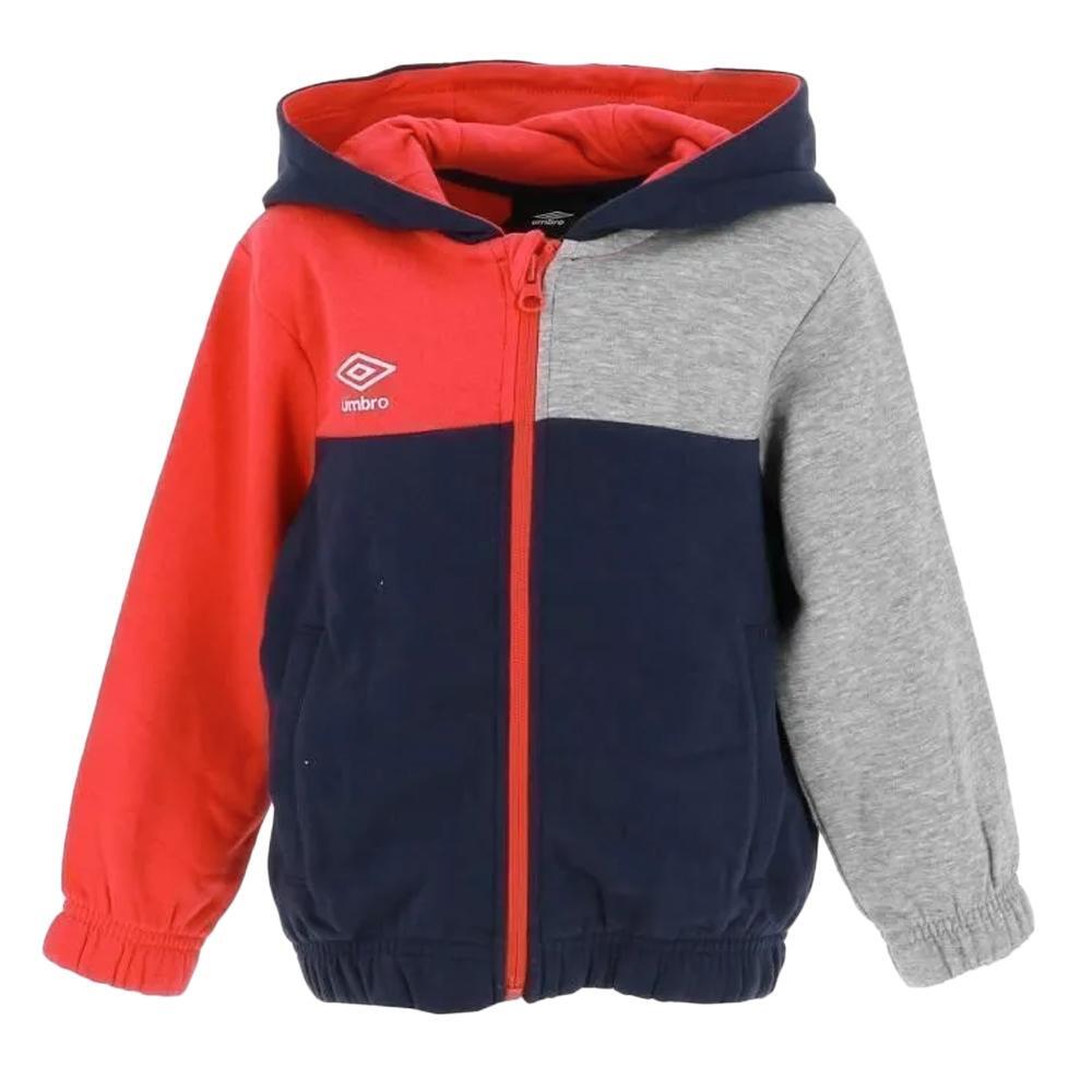 Sweat Zippé Marine/Rouge/Gris Garçon Umbro Gam Net 2/3