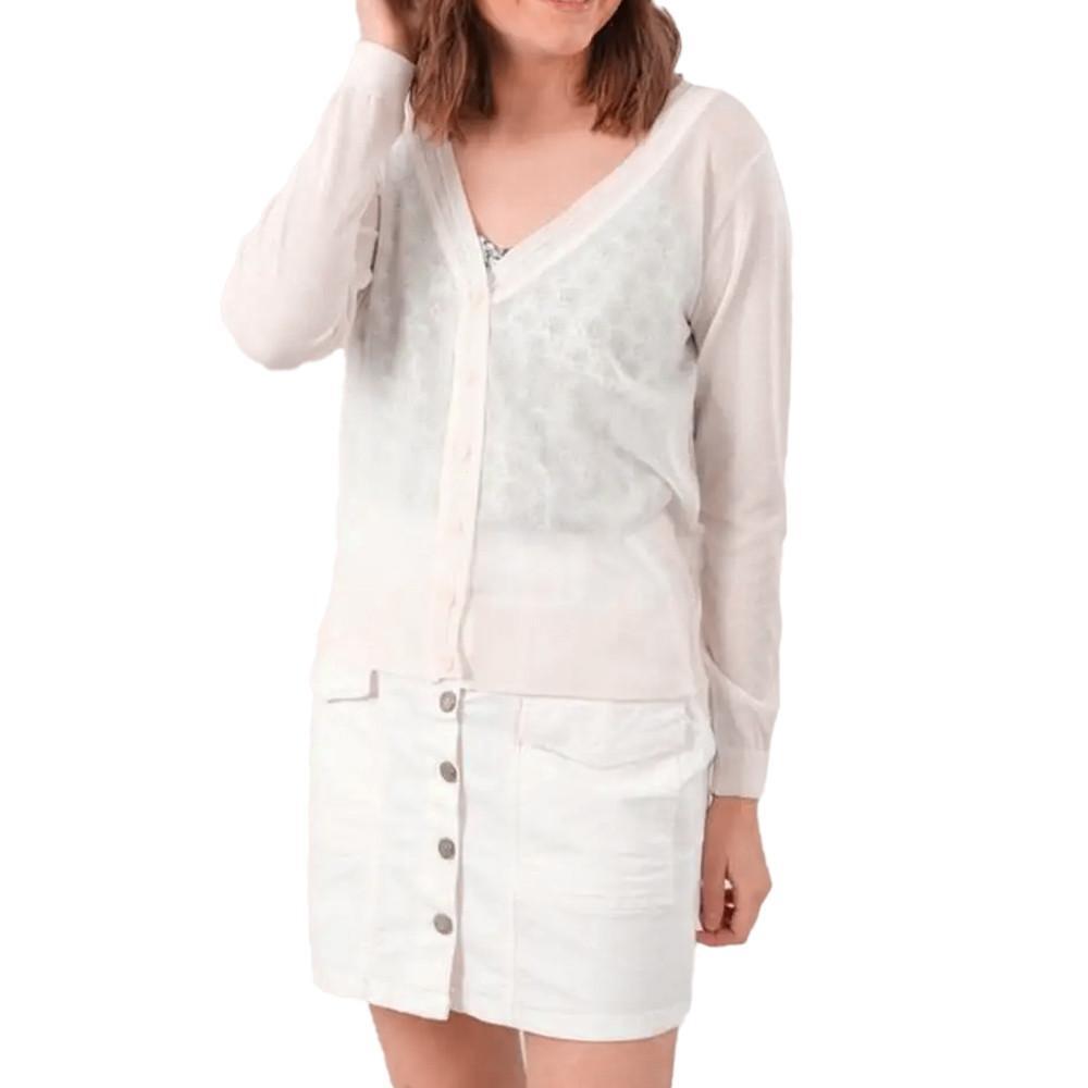 Deeluxe Milsa Ecru Dames Gilet met Kant 2/3