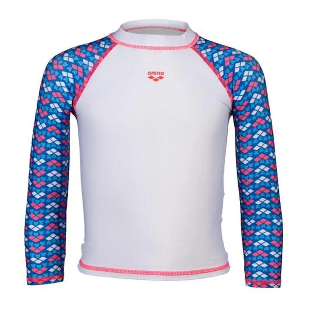 Lycra Blanc/Bleu/Rose Fille Arena Friends Kids 2/3