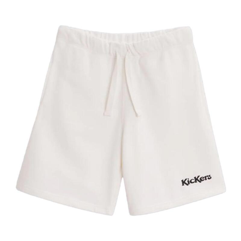Pantaloni scurți KIKERS din fleece alb pentru bărbați