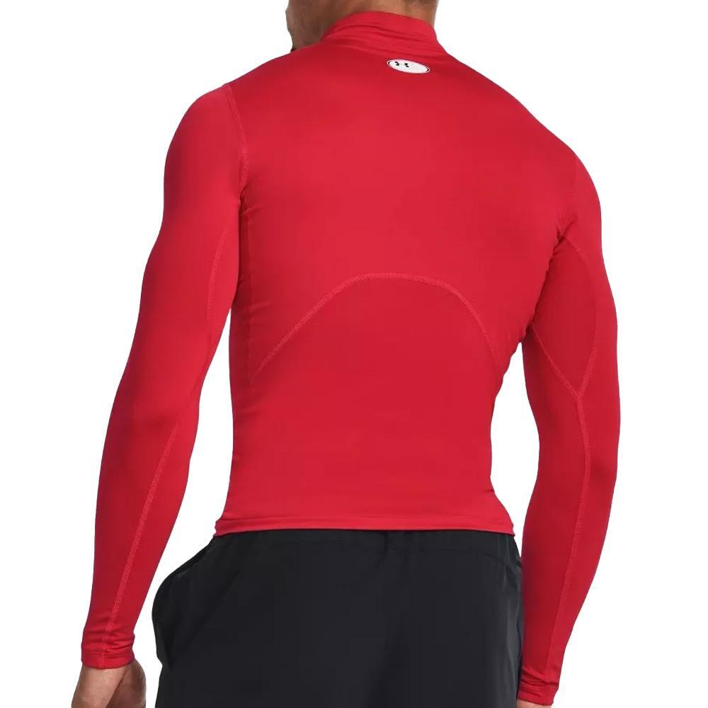 T-shirt Rouge Homme Under Armour Comp Mock 3/3