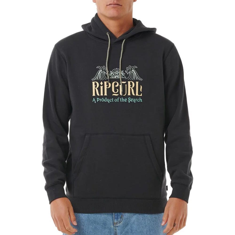Rip Curl Down Line Hoodie für Herren Schwarz 2/3