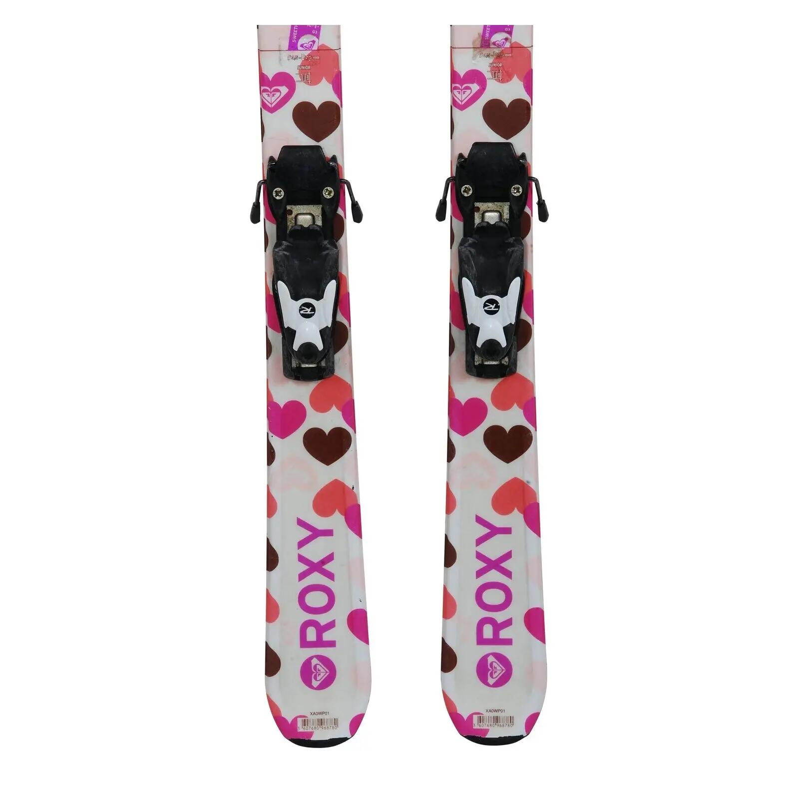 RECONDITIONNE - Ski Junior Roxy Cœurs + Fixations 4/4