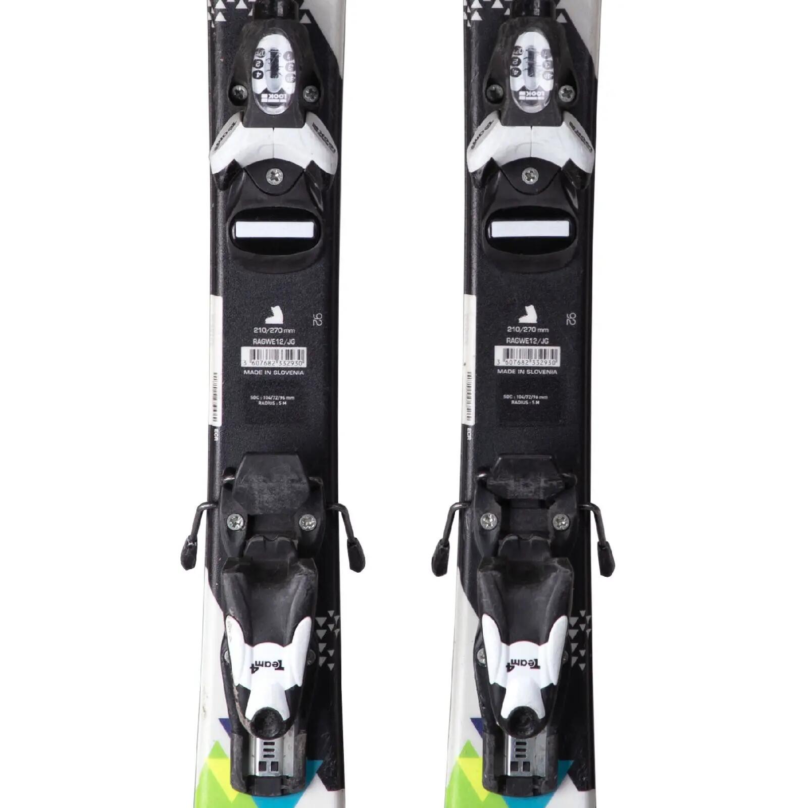 TWEEDEHANDS - Rossignol Terrain Girl Junior Gebruikte Ski + Bindingen 3/4
