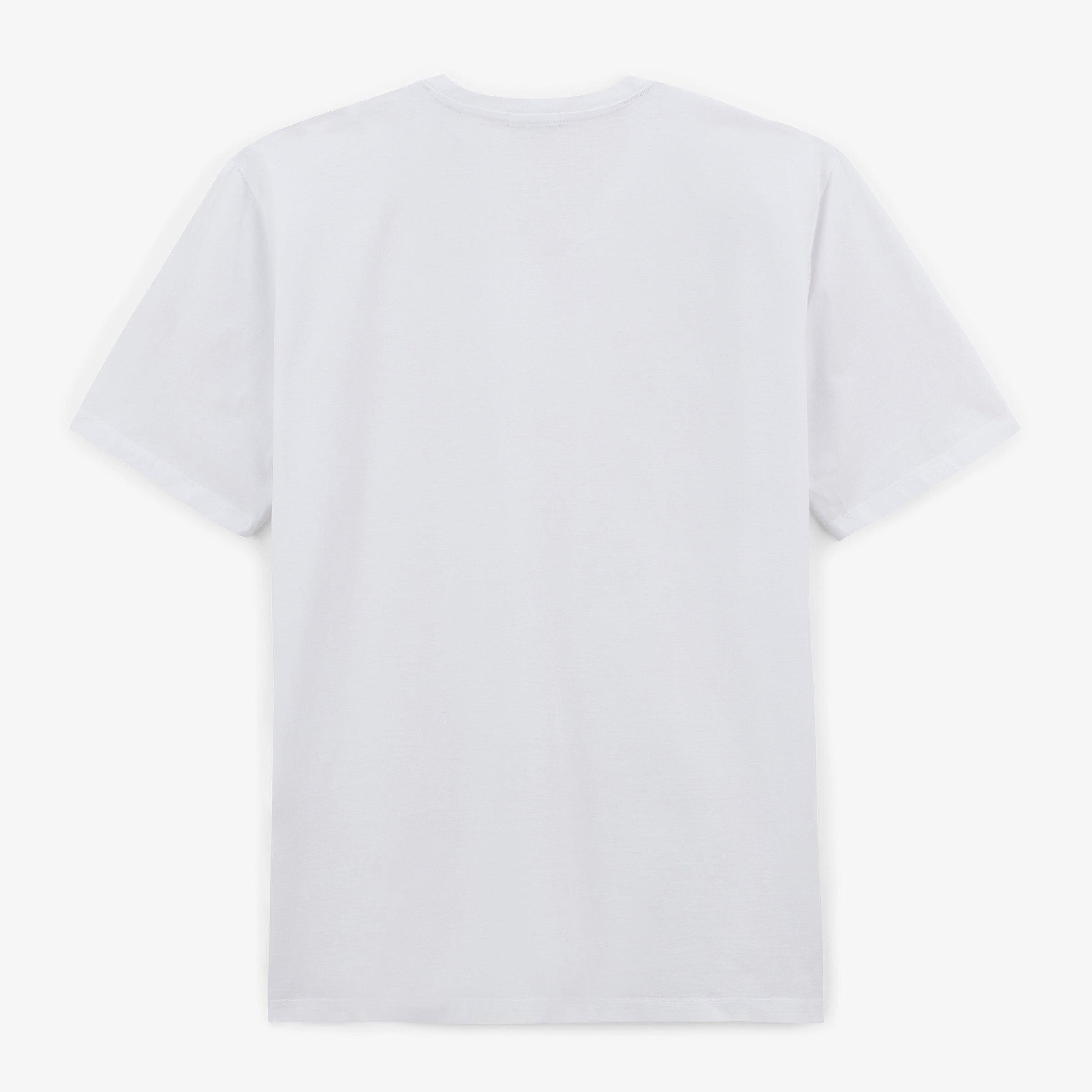 T-shirt de gola redonda Théo em algodão branco 2/5
