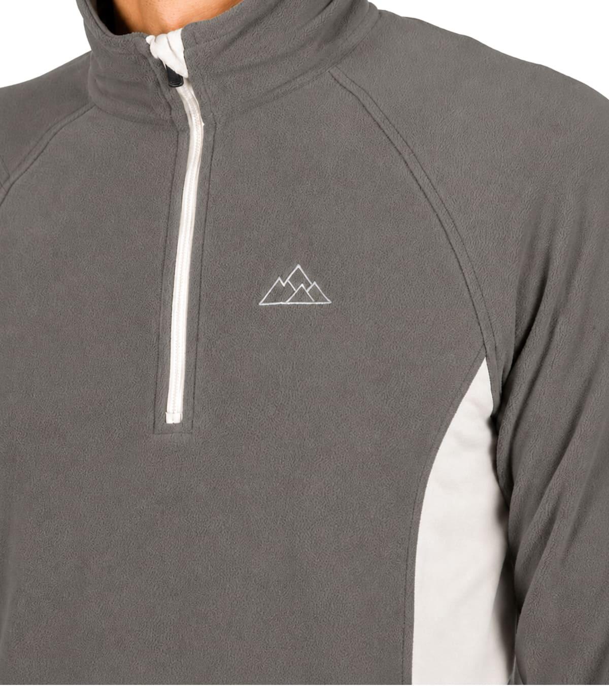 Casaco Polar Dune Alpinismo E Trekking Homem Térmico e Transpirável Cinza Pedra 5/6