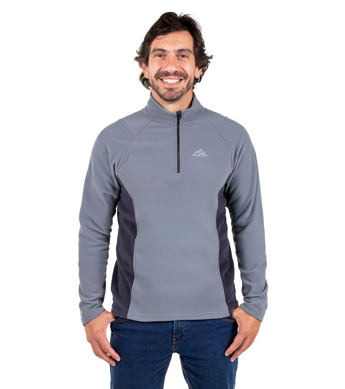 Casaco Polar Dune Alpinismo E Trekking Homem Térmico e Transpirável Cinza 3/6