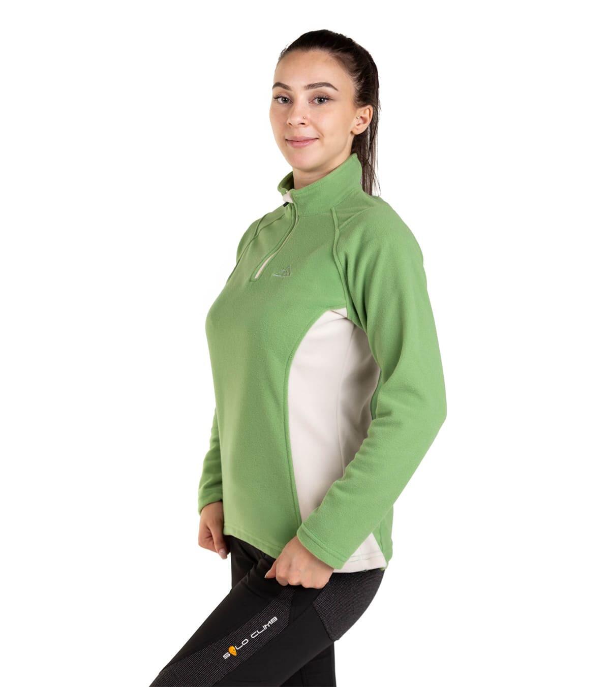 Casaco Polar Dune Alpinismo E Trekking Mulher Térmico E Transpirável Verde 3/6