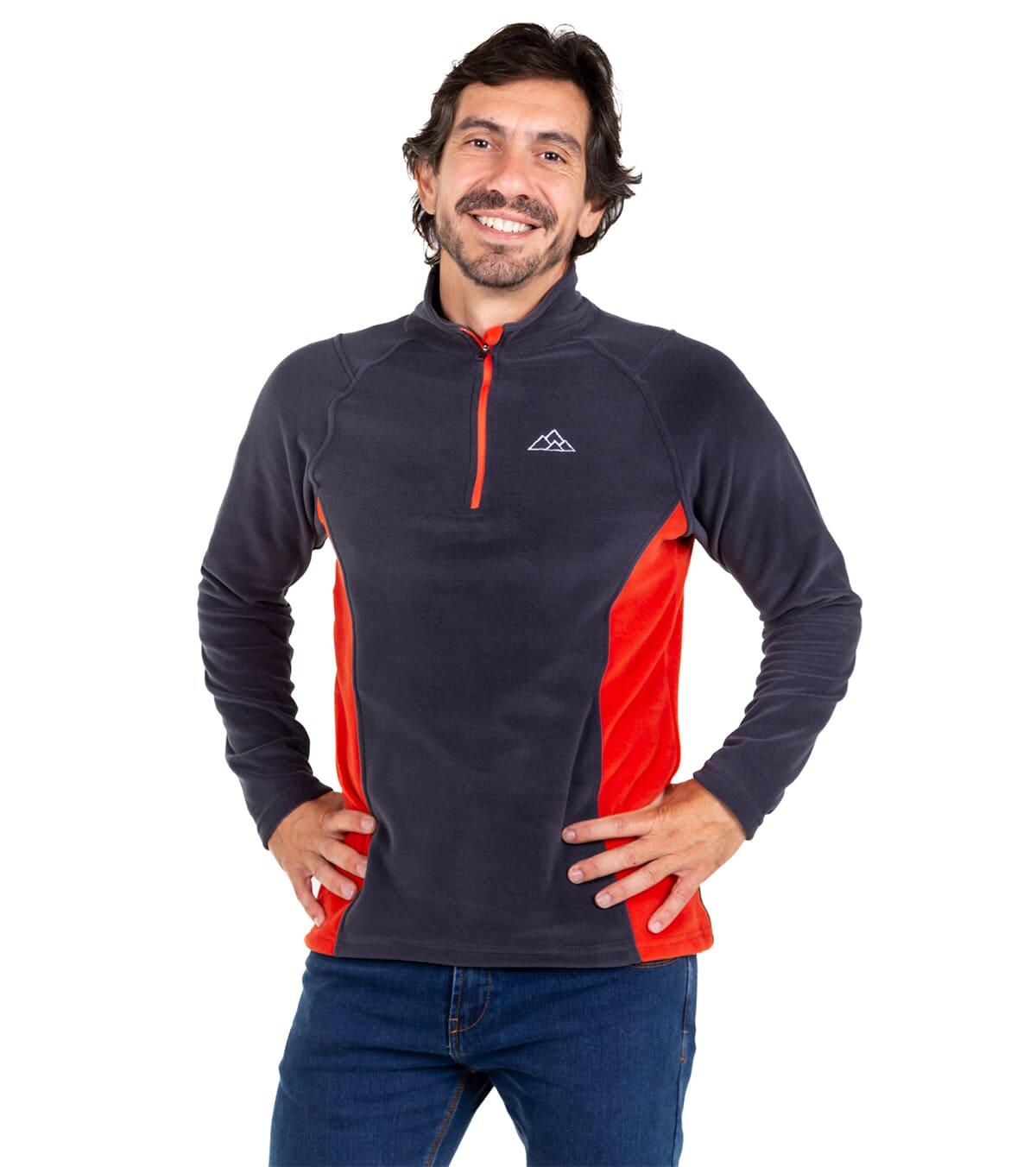 Casaco Polar Dune Alpinismo E Trekking Homem Térmico e Transpirável Cinza Escuro 3/6