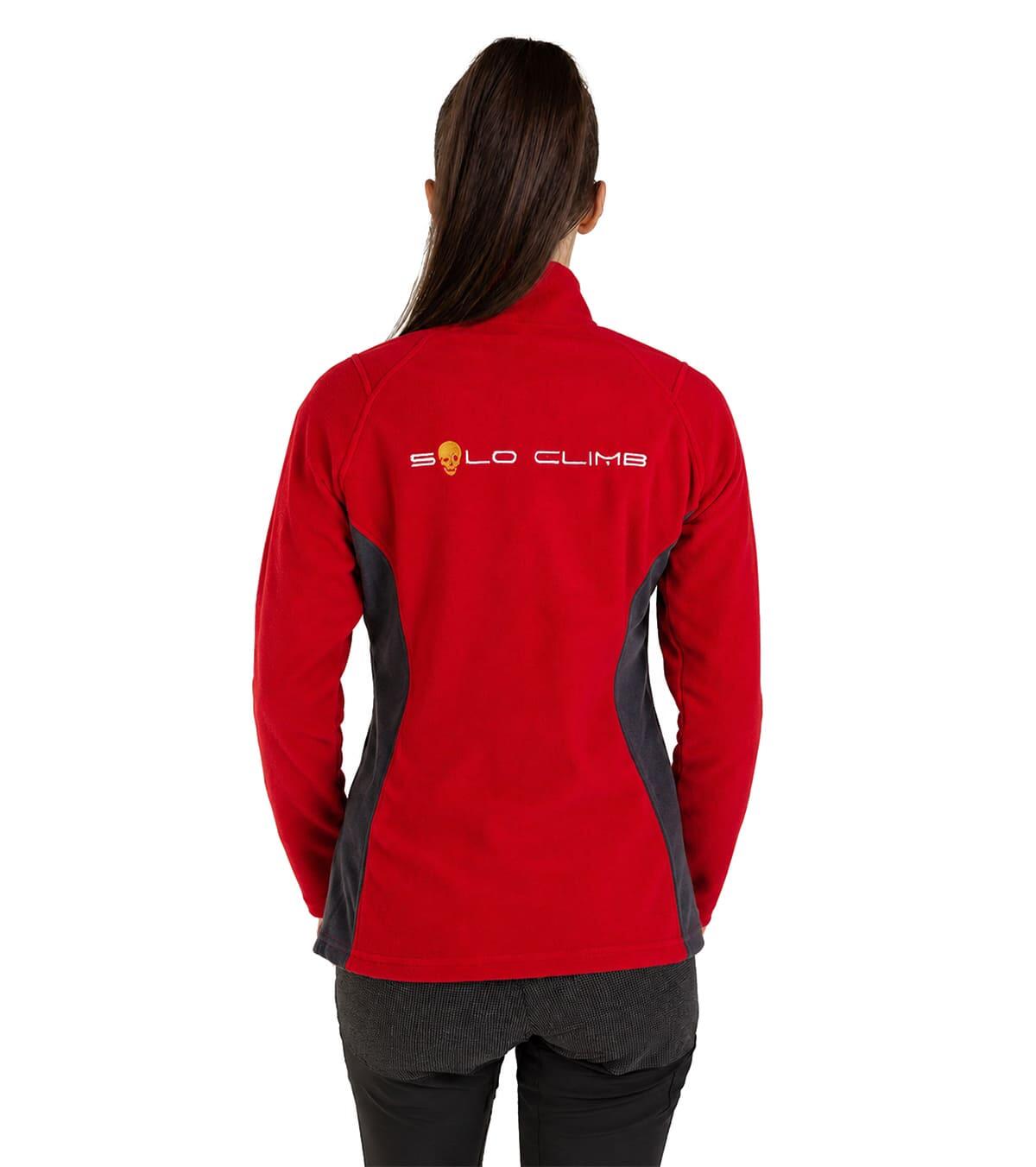 Casaco Polar Dune Alpinismo E Trekking Mulher Térmico E Transpirável Vermelho 2/6