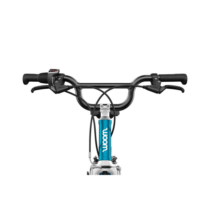 Bicicleta copii Woom 4 Go cu roti 20" albastru metalic