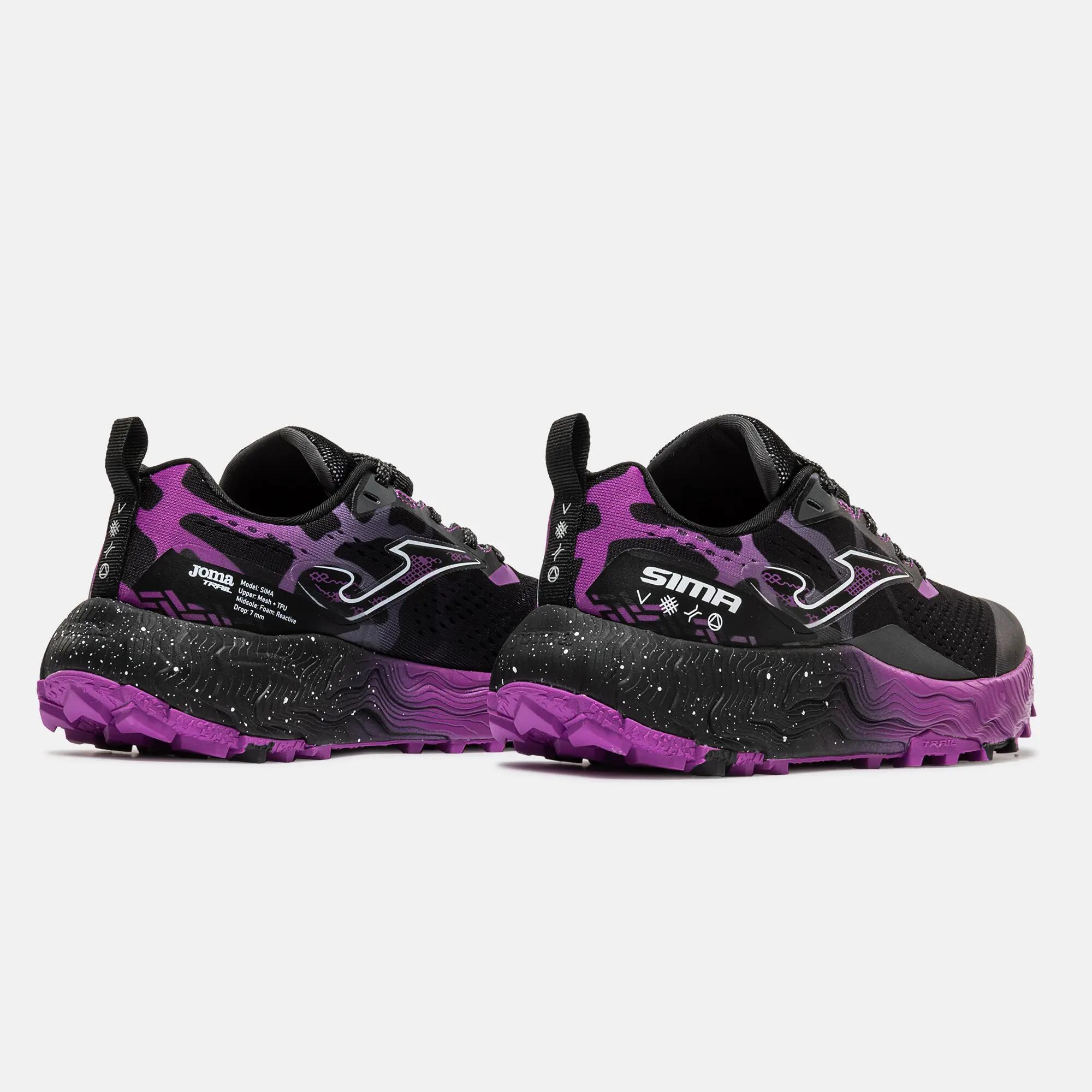 Zapatillas Trail Mujer Joma Sima Lady 26 Negro 3/6