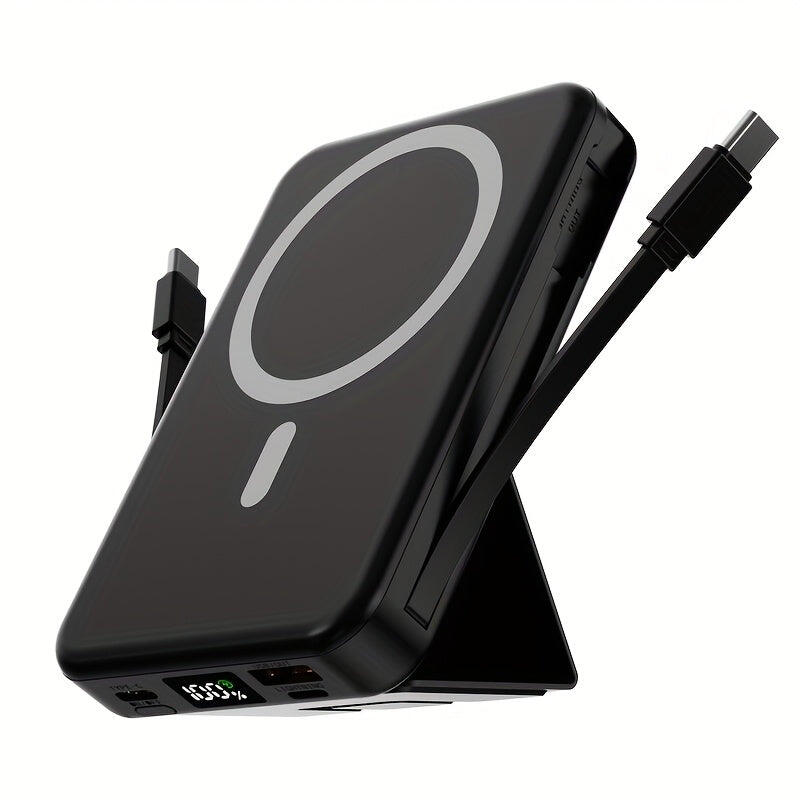 10000mAh Magnetic Power Bank with Stand & LED Indicator