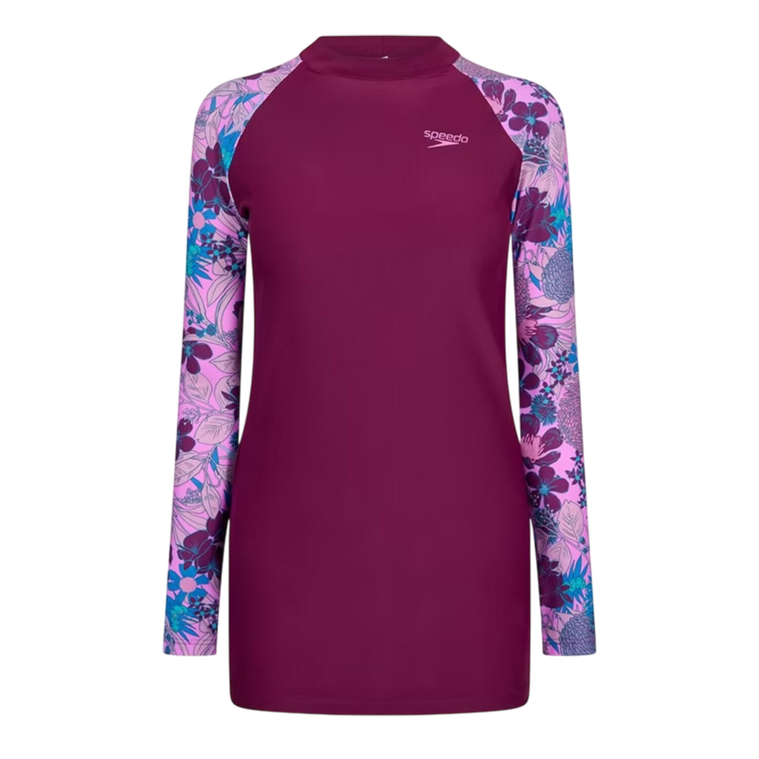Speedo Womens/Ladies Floral Long-Sleeved Modesty Swimsuit