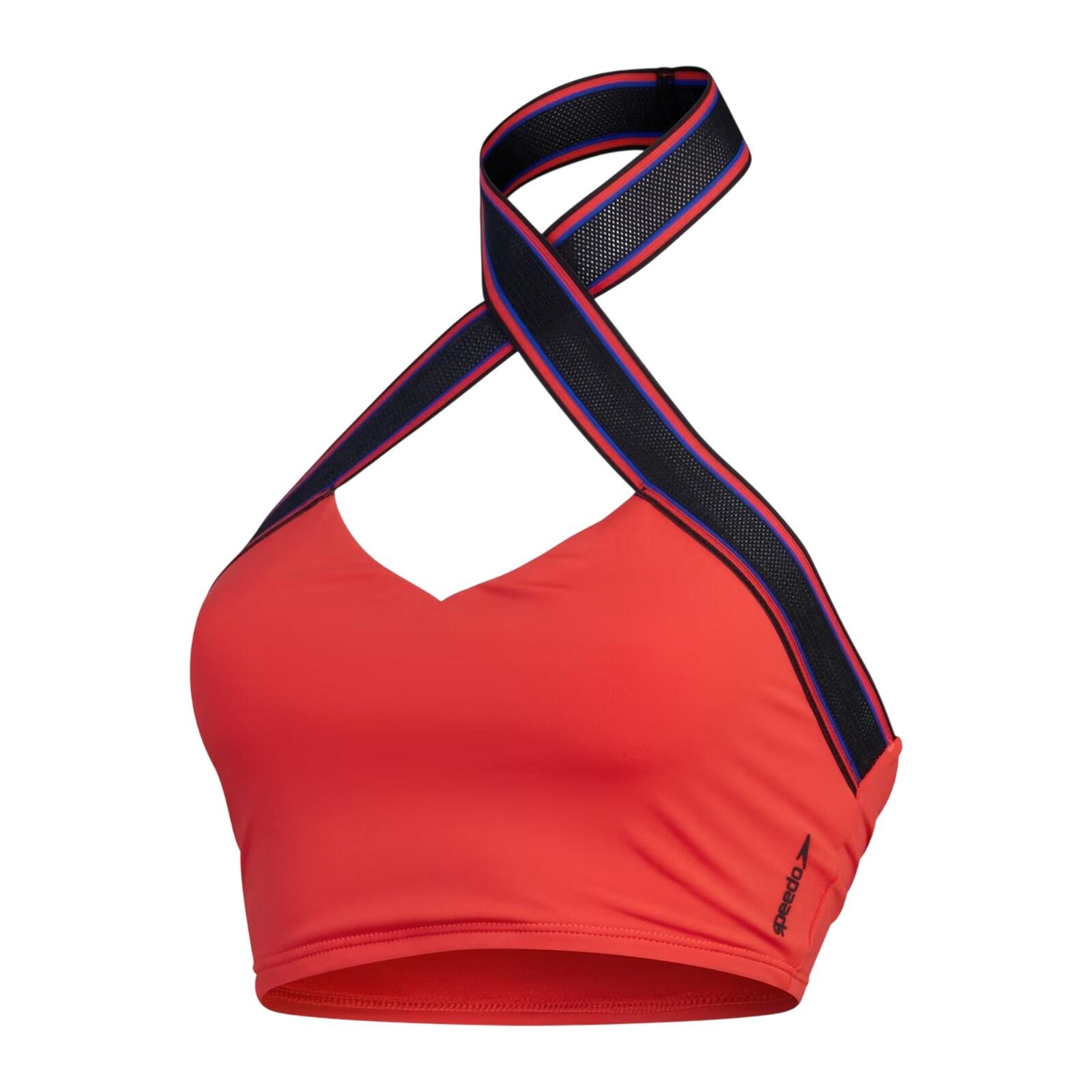Speedo Womens/Ladies Logo Halter Neck Bikini Top