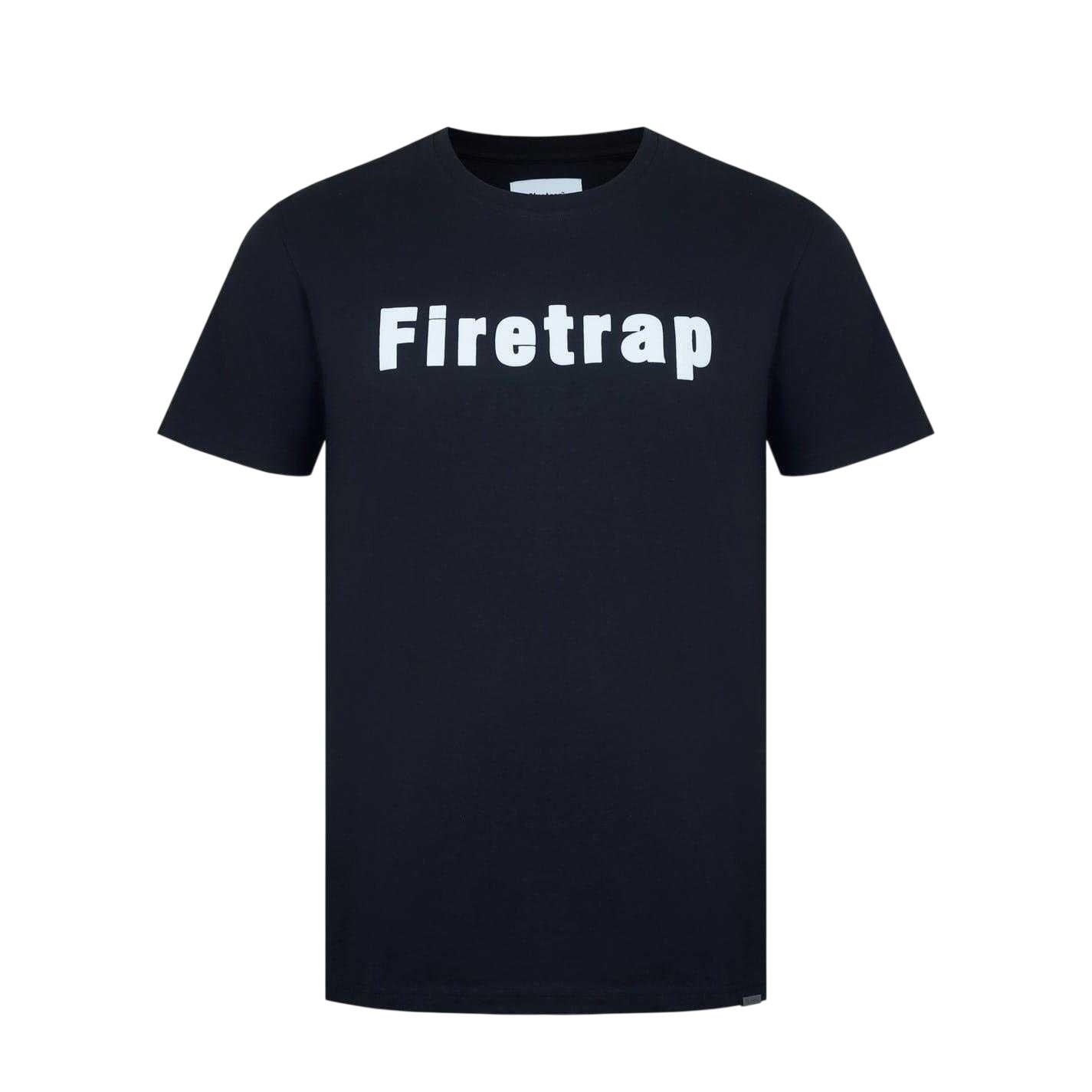 Firetrap Mens Logo Cotton T-Shirt