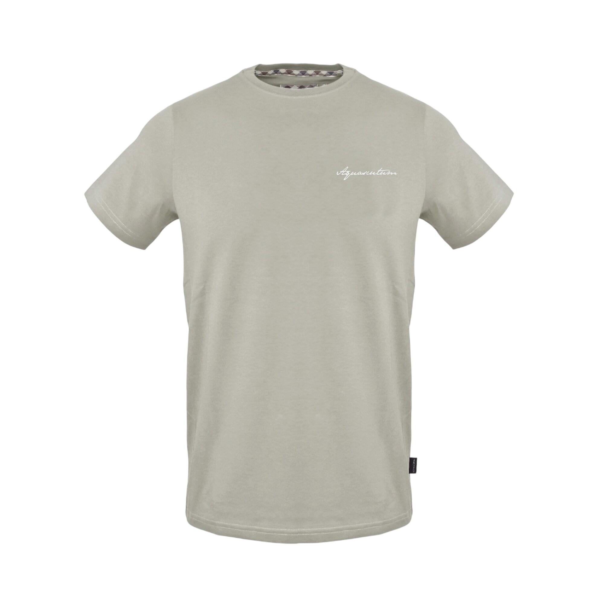 Aquascutum Mens Embroidered Logo Cotton T-Shirt