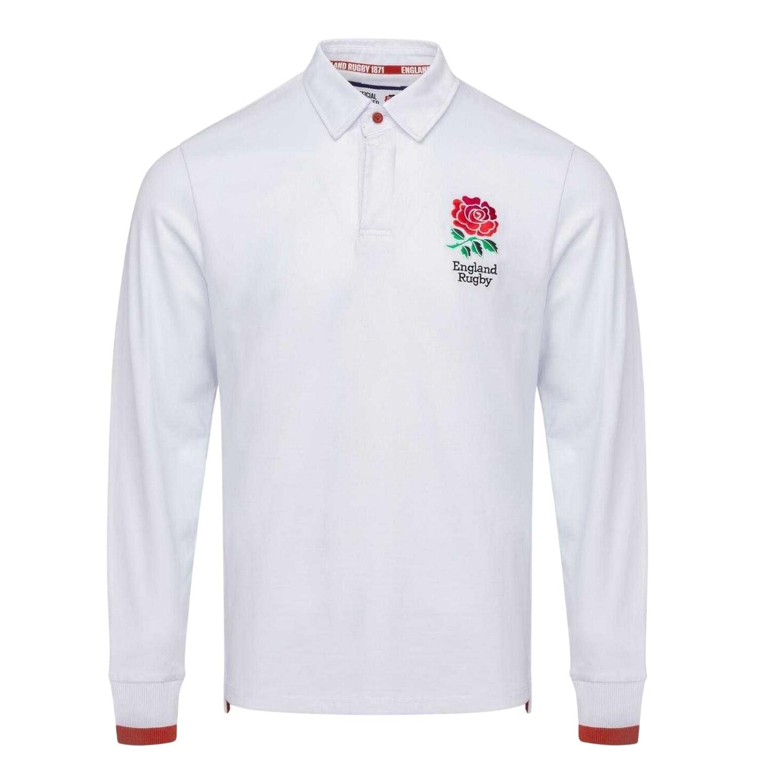 England RFU Mens Crest Long-Sleeved Rugby Jersey