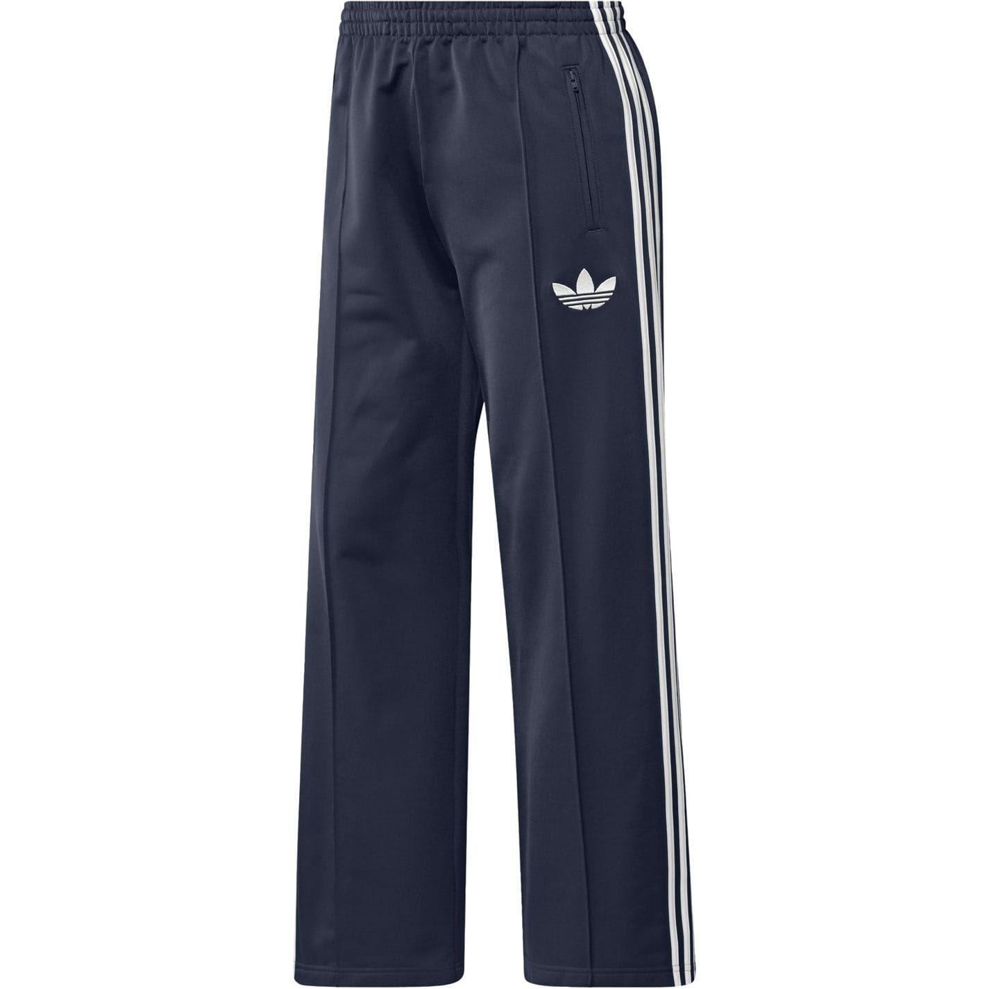 Adidas Womens/Ladies Firebird Polyester 3 Stripes Loose Tracksuit Bottoms