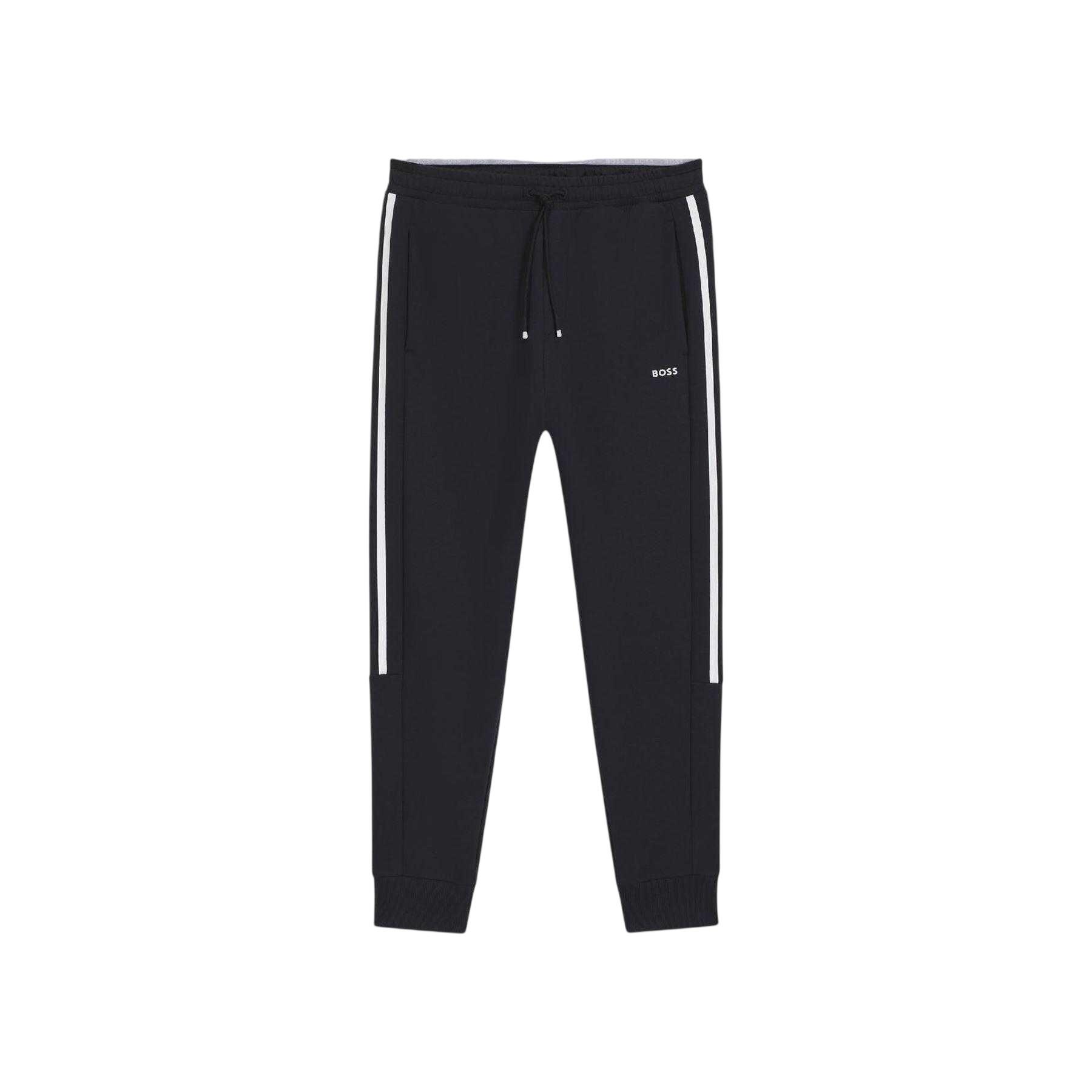 Boss Mens Hadikonos Side Stripe Tapered Joggers