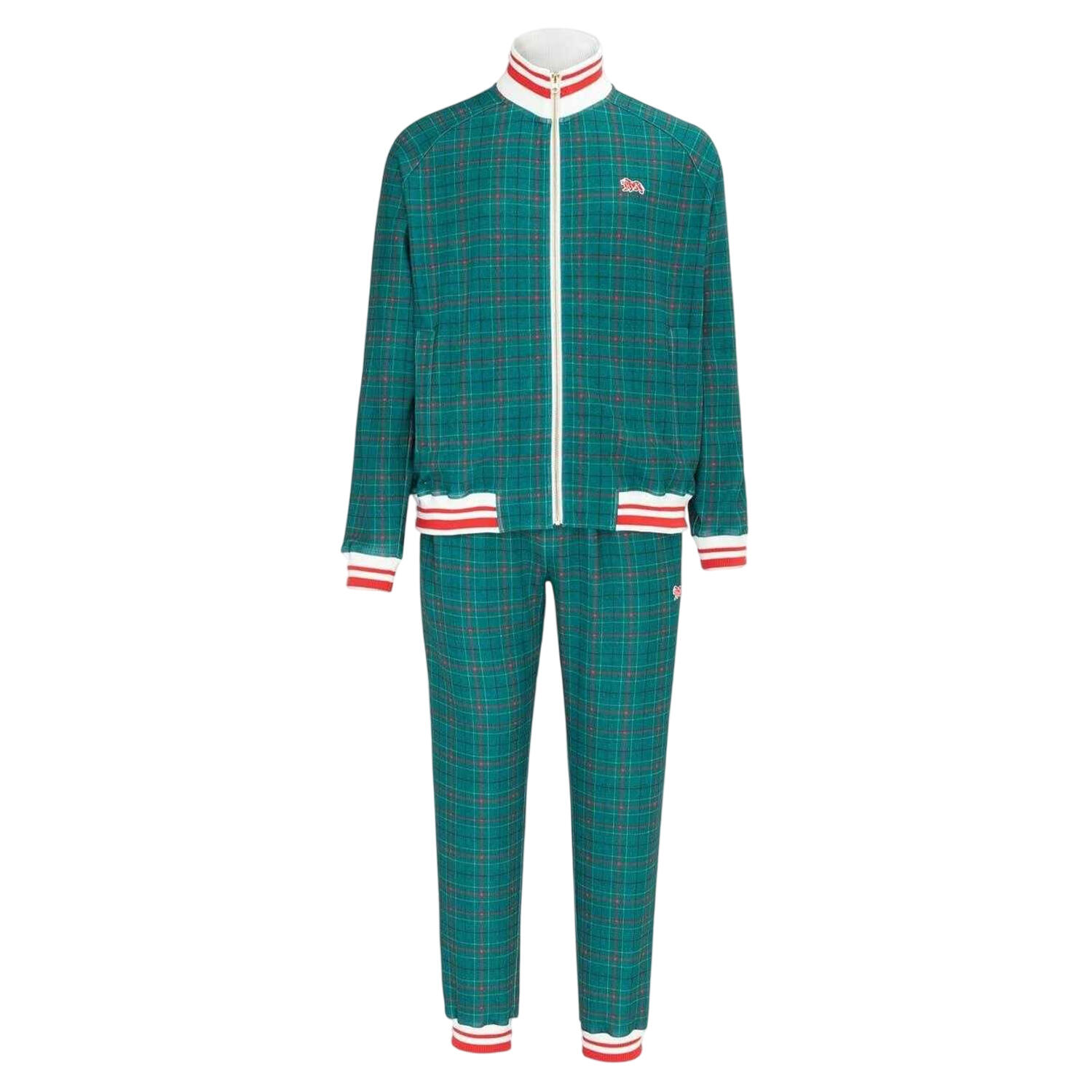 Lonsdale Mens Check Plaid Tracksuit