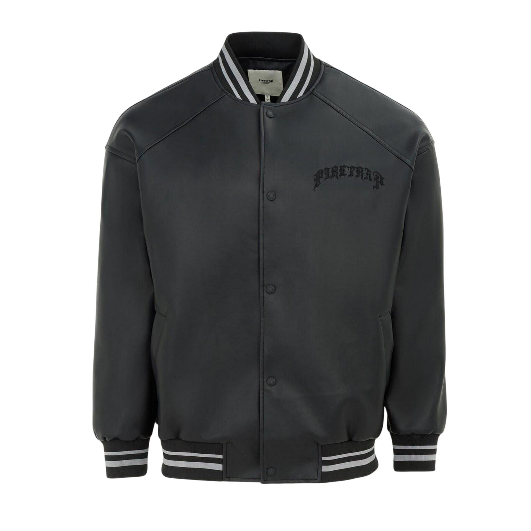 Firetrap Mens Logo Baseball Varsity Jacket
