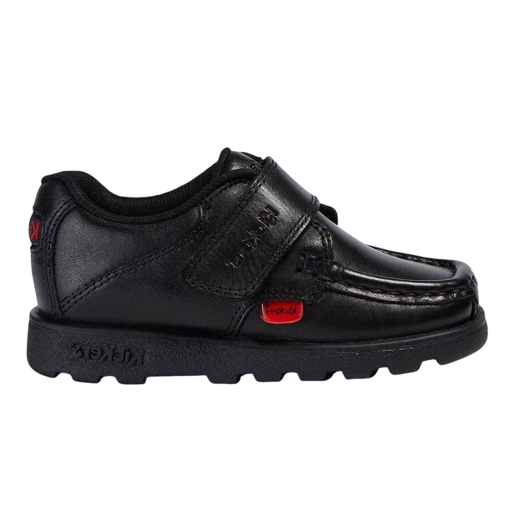 Kickers Childrens/Kids Fragma Leather Moc Toe Shoes