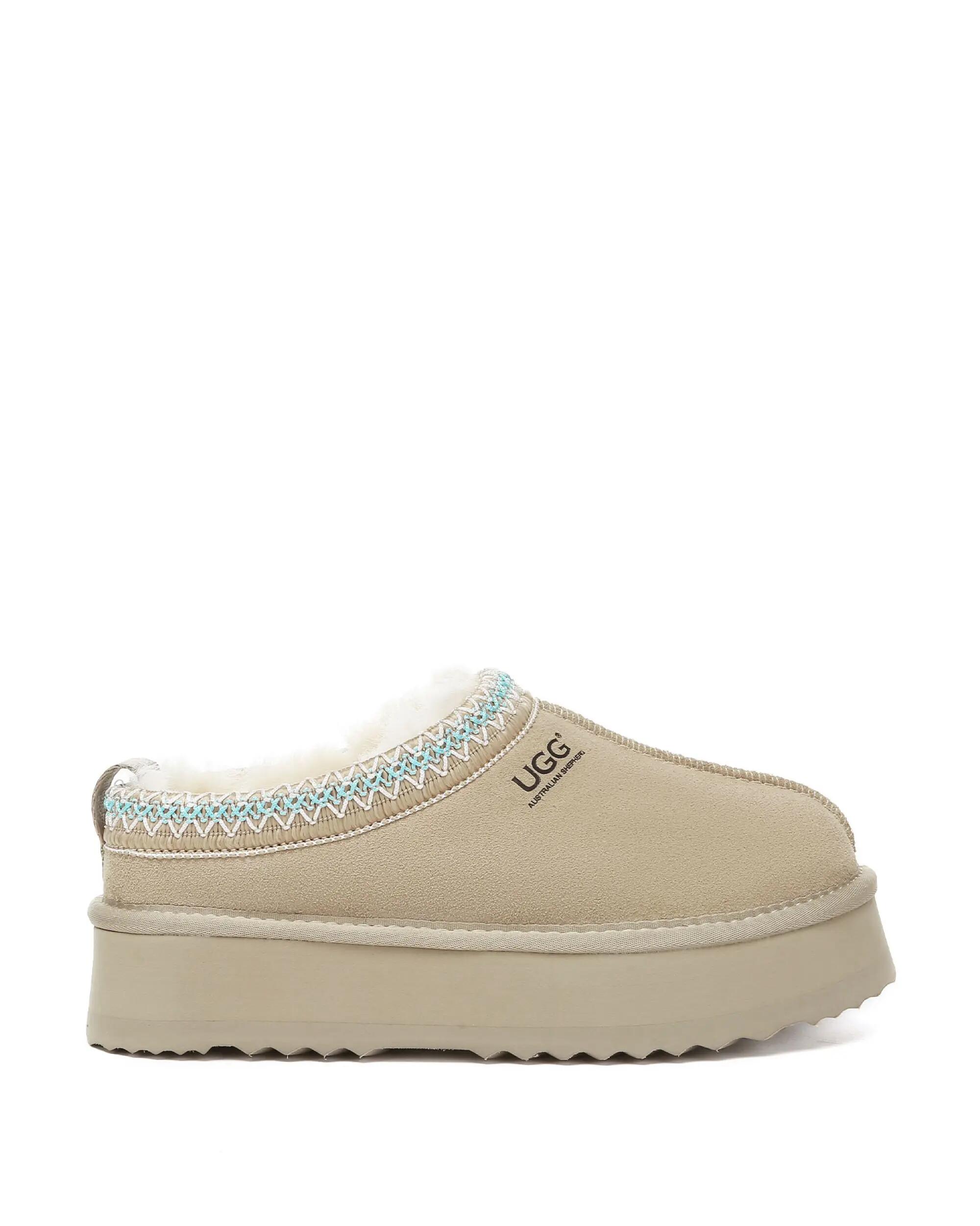 Australian Shepherd UGG Unisex Ventus Cow Suede Platform